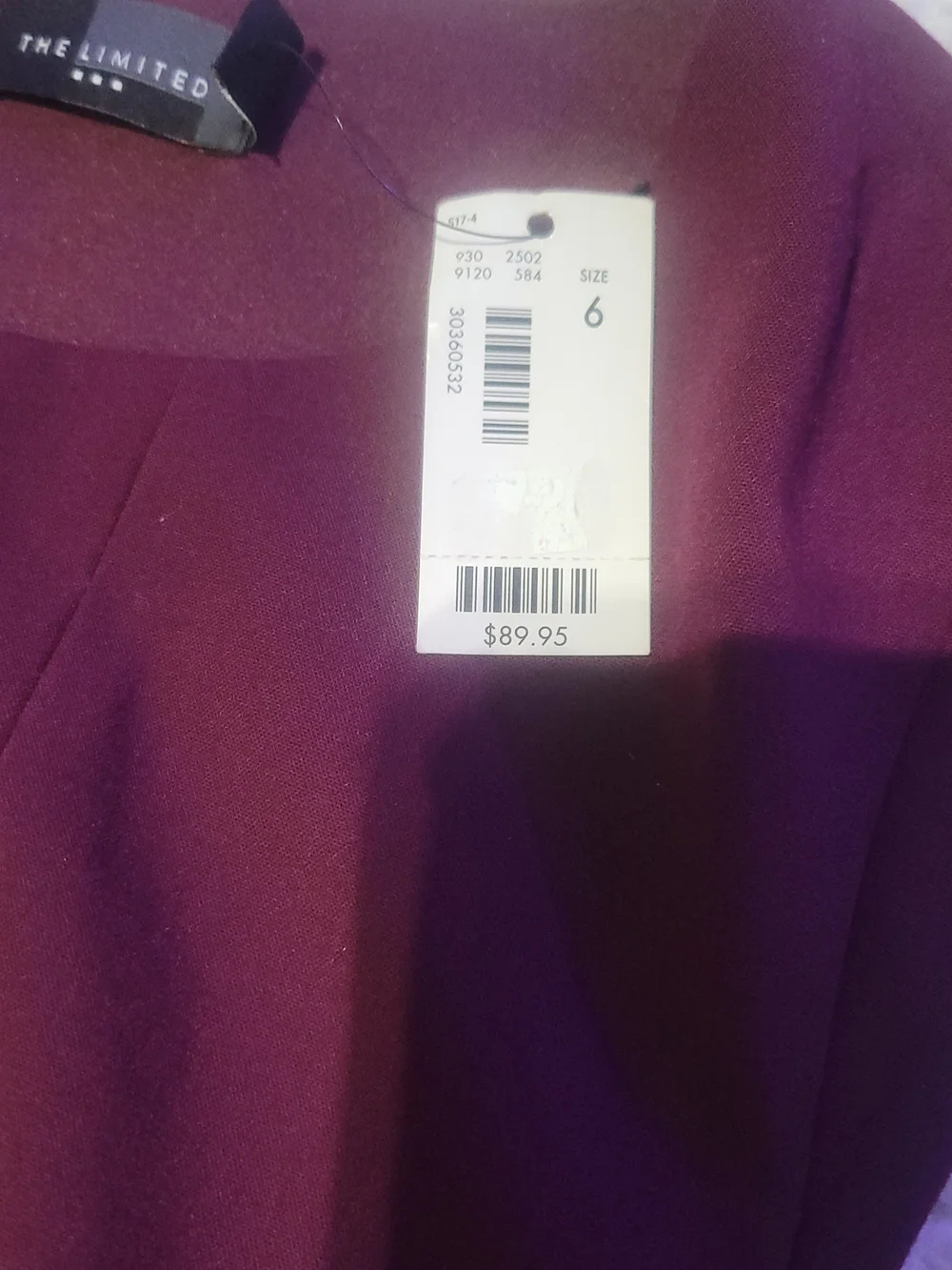 The Limited Wine Sheath Dress